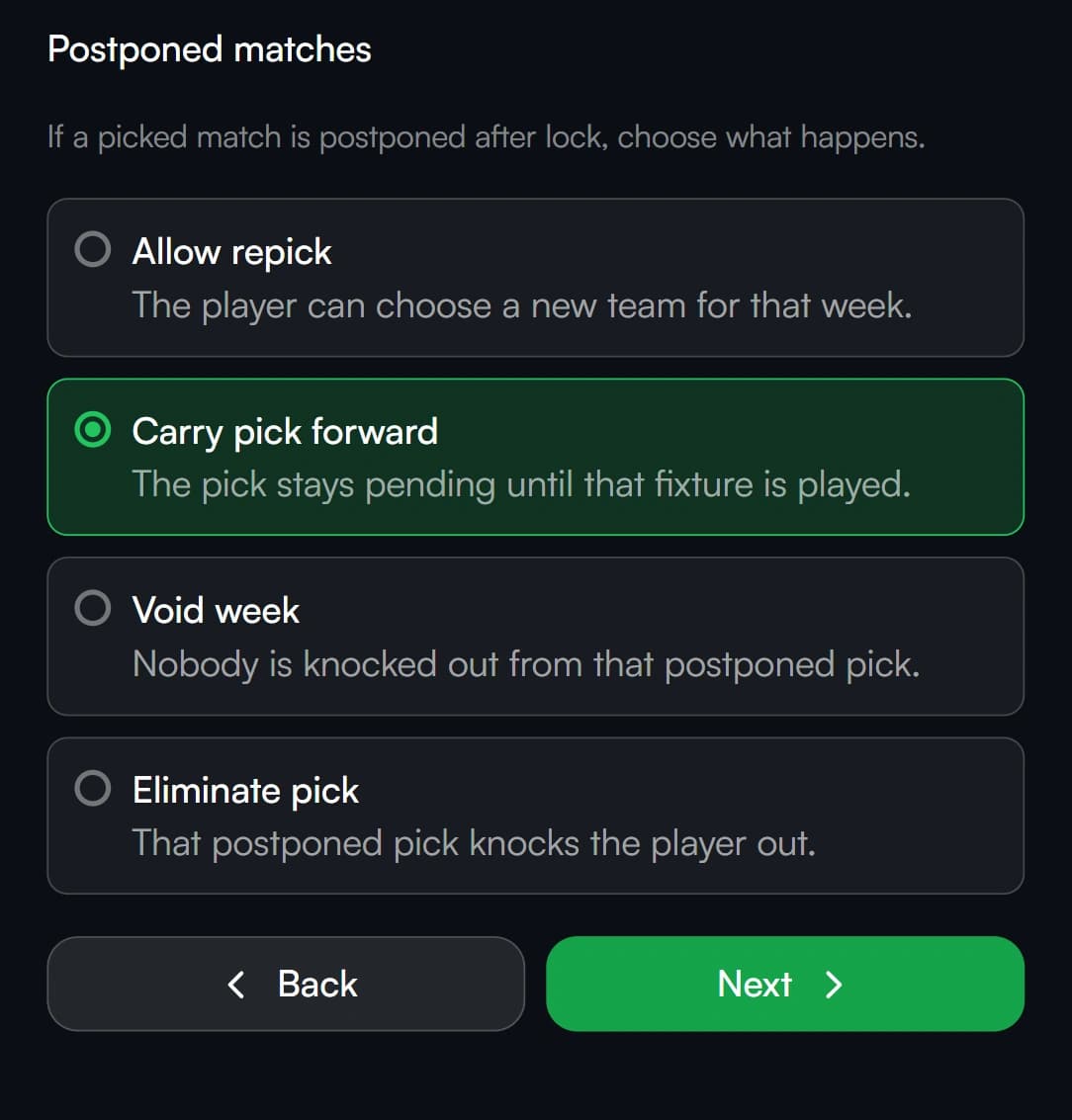 Set the rules before play starts